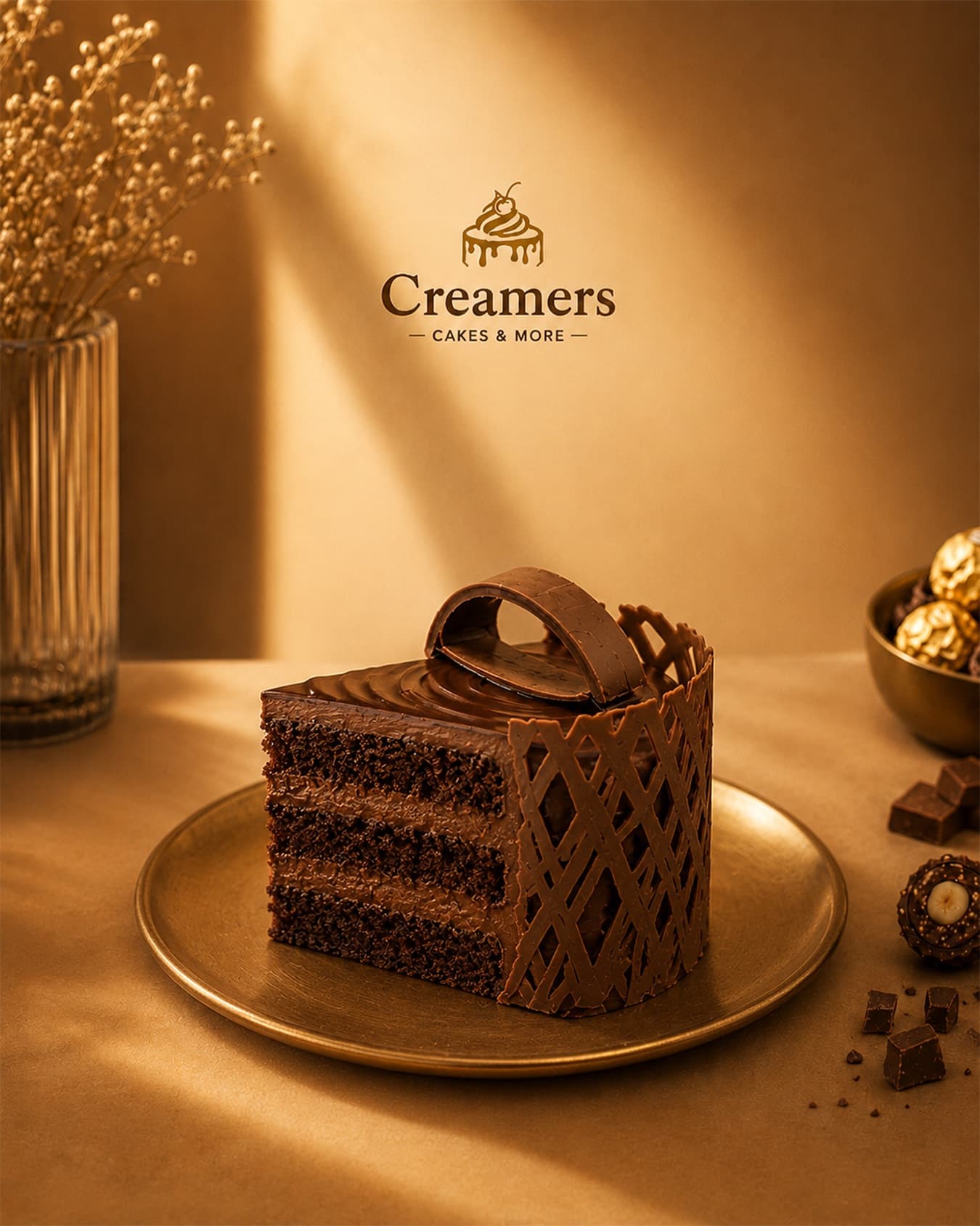 Premium cake slice